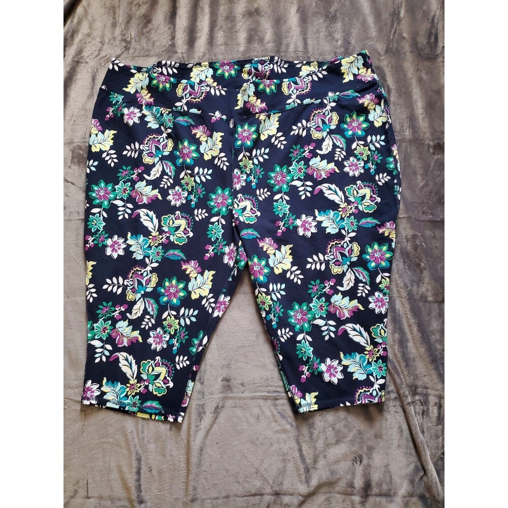 Women's Sport Savvy 5X Floral Stretch Capri NWOT SOLD Out On QVC!!! - Picture 2 of 14